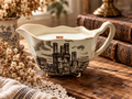Vintage Castle Etched Sauce Pitcher Candle – Vanilla Scented