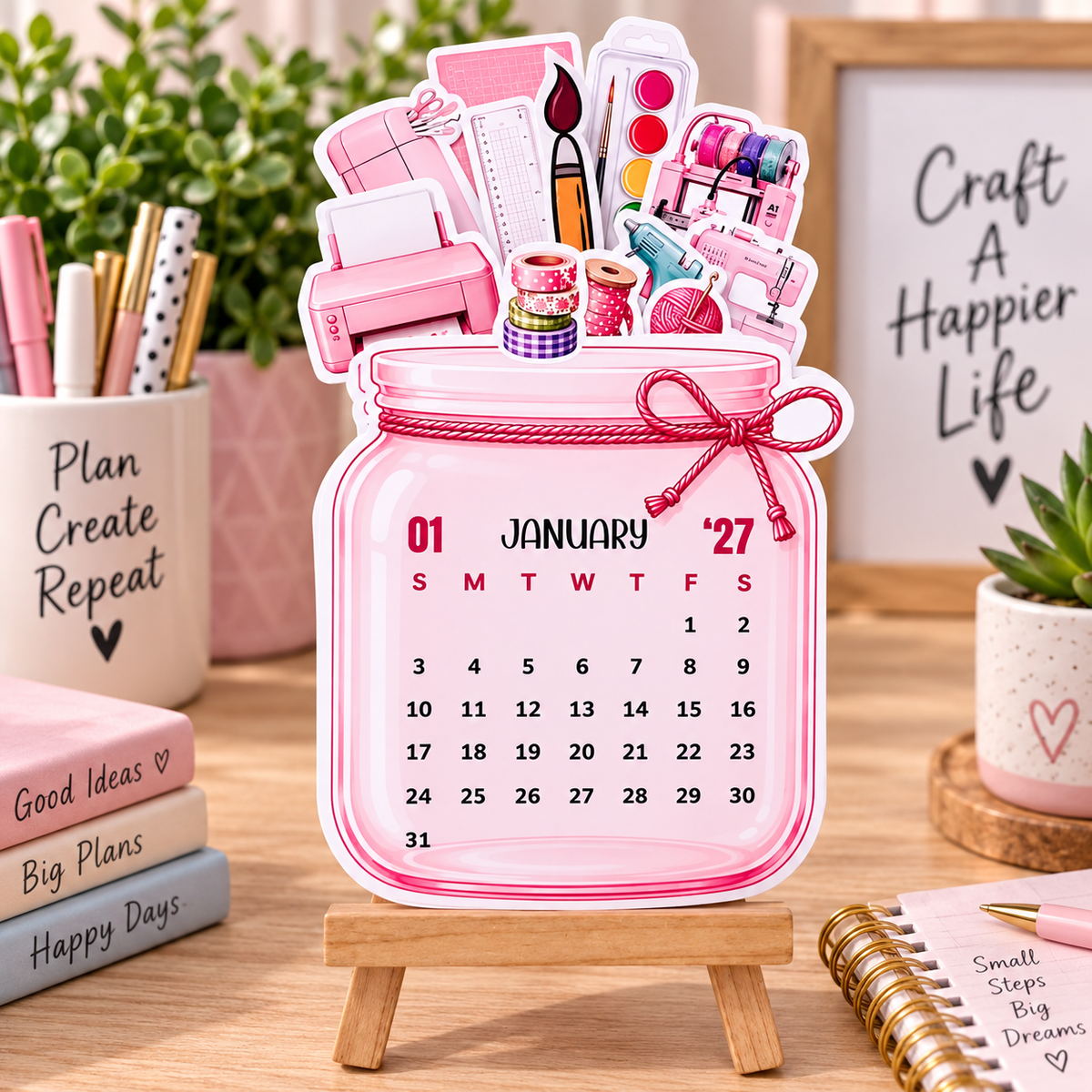 Craft & Create 2027 Desk Calendar