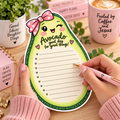Kawaii Avocado Shaped Notepad – Cute & Quirky Desk Notepad