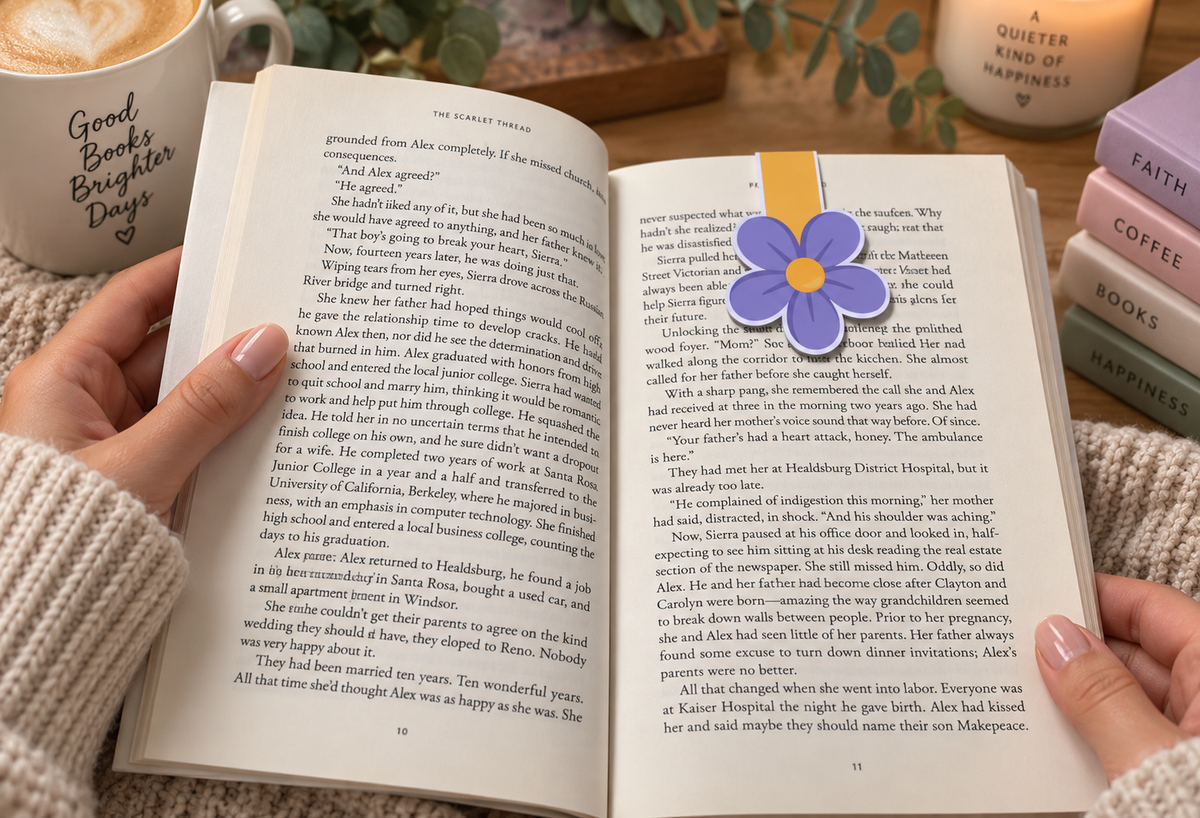 Flower Magnetic Bookmark