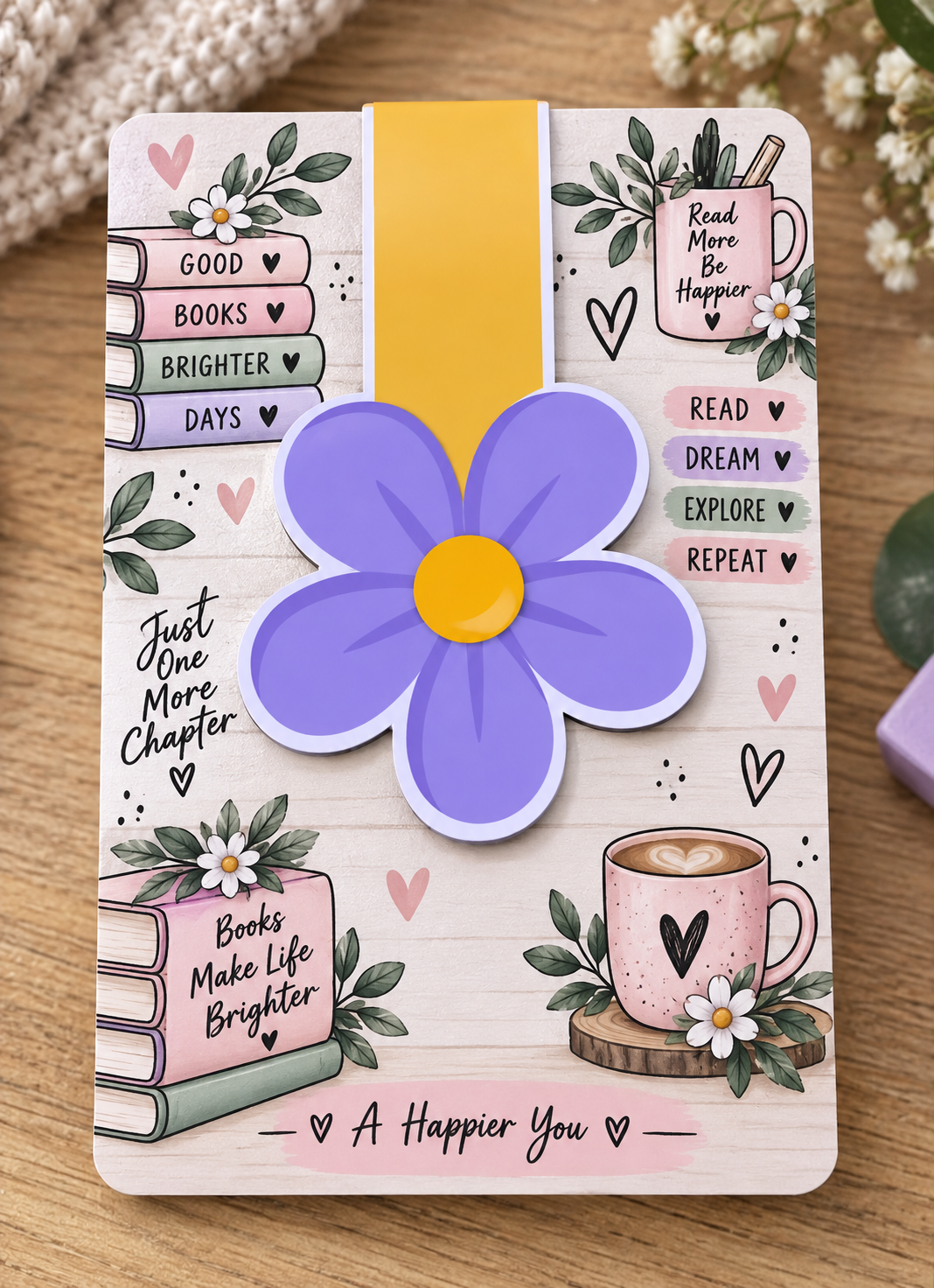 Flower Magnetic Bookmark
