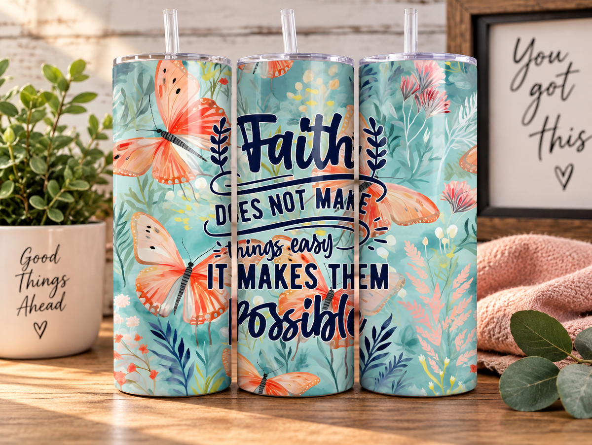 Faith Makes It Possible Tumbler