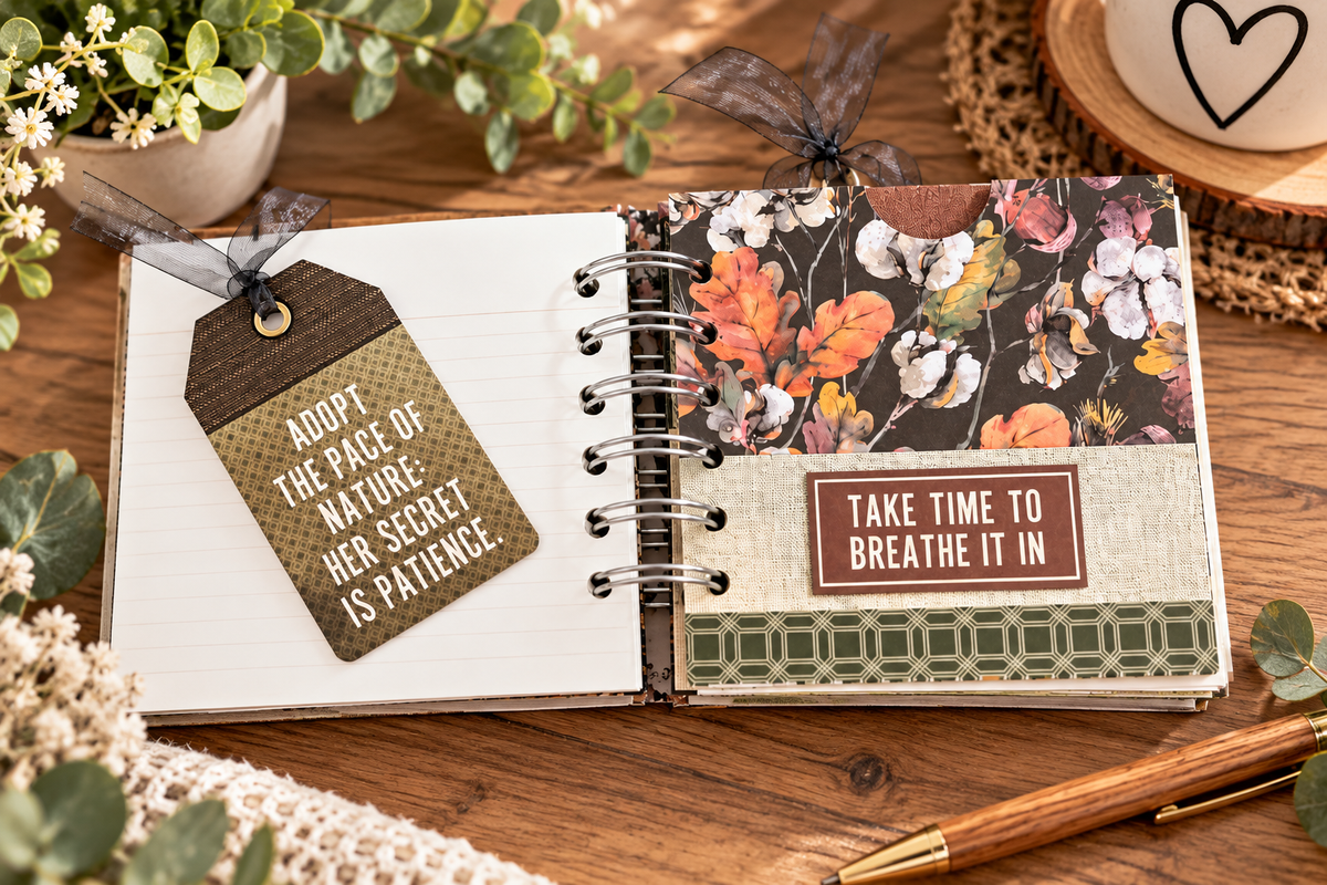 Handcrafted Mini Journal - Choose to Be Happy
