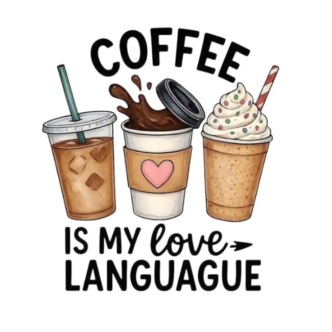 Coffee Is My Love Language Sticker