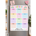 A4 Birthday Tracker Magnet